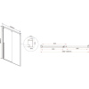 Душевая дверь в нишу Vincea Lugano VDS-1L130CLB-1 130 см, профиль черный