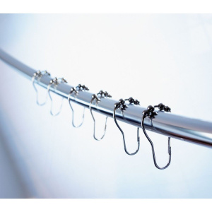 Крючки для шторы Ridder 49550 хром с шариками
