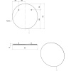 Зеркало круглое STWORKI Ноттвиль 80 с подсветкой, сенсор на зеркале, круглое, настенное, российское
