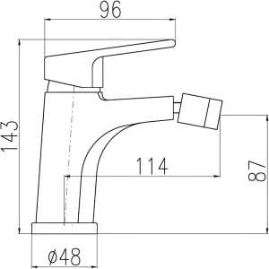 Смеситель для биде Rav Slezak Colorado CO145.5K хром