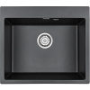 Комплект Мойка кухонная Paulmark Kante 60 PM106052-BL черный + Смеситель Kaiser Decor 40144-2 черный мрамор