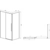 Душевой уголок Vincea Slim-N VSR-4SN9012CL 120х90 см, профиль хром