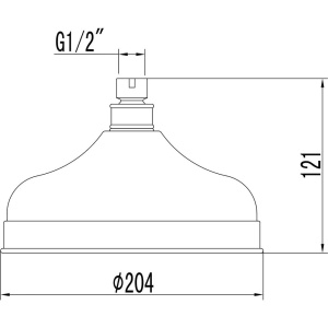 Верхний душ Lemark LM8989B бронза