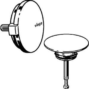 Накладная панель для ванны на слив-перелив Viega Multiplex Visign 735883, белый