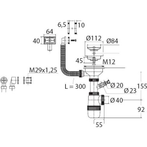 Сифон для мойки Wirquin Элит 30987089