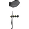 Душевой комплект Timo Saona SX-2329/03SM С ВНУТРЕННЕЙ ЧАСТЬЮ, с термостатом, матовый черный