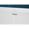 Акриловая ванна Villeroy & Boch Squaro Edge 12 UBQ190SQE2DV-01 190x90 см, с ножками, со сливом-переливом, цвет альпийский белый
