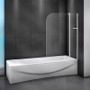 Шторка на ванну Cezares Relax V-11-100/140-C-Bi стекло прозрачное