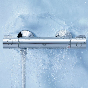 Душевая стойка Grohe Grohtherm 26381001 + Термостатический смеситель Grohe Grohtherm 800 34558000 для душа