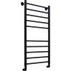 Полотенцесушитель водяной Comfysan Luce W-10 100х50 черный матовый