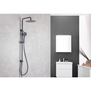 Душевая стойка Акватек AQ2046MB С ВНУТРЕННЕЙ ЧАСТЬЮ, 250 мм, черный