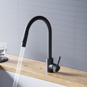 Смеситель для кухни Dorff Logic D3007522 черный