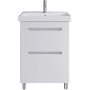 Тумба с раковиной SanStar Адель 50 напольная, белая, раковина Sanita luxe Fest 50