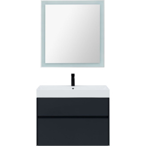 Купить Мебель для ванной Aquanet Бруклин 85 антрацит в Москве с доставкой Мебель для ванной Aquanet Бруклин 85 антрацит