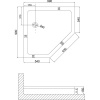 Поддон для душа Niagara Nova NG-100-100D RUS 100x100 см, трапеция
