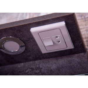 Купить Зеркало Бриклаер Чили 90 цемент, с подсветкой и полкой в Москве с доставкой Зеркало Бриклаер Чили 90 цемент, с подсветкой и полкой