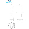 Пьедестал для раковины Santeri Соната, Версия, Pro белый 1.3601.2.S00.00B.0