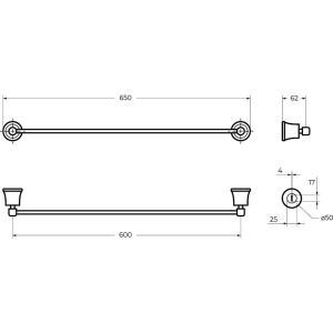 Полотенцедержатель Cezares Liberty CZR-F-8981