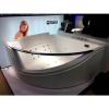 Акриловая ванна Orans OLS-BT65107 150x150 см, угловая, с гидромассажем, с каркасом, с экраном, со сливом-переливом, со смесителем, с подголовником, с поручнем, четверть круга