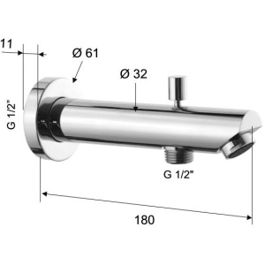 Купить Излив Remer 91MD для ванны с душем в Москве с доставкой Излив Remer 91MD для ванны с душем