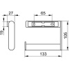 Держатель для туалетной бумаги Keuco Plan 14962070000 нержавеющая сталь