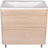 Тумба с раковиной Style Line Атлантика 60 Люкс Plus, напольная, ясень перламутр