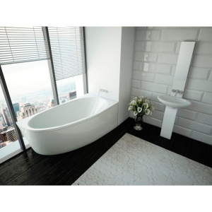 Акриловая ванна Акватек Дива R 170x90 см, угловая, с каркасом, асимметричная