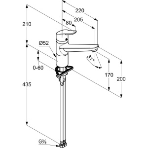 Смеситель для кухни Kludi Objekta DN 15