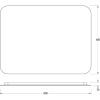 Зеркало Defesto Opti DF 2807SH 80х60 с LED-подсветкой, 4500К, сенсорный выключатель