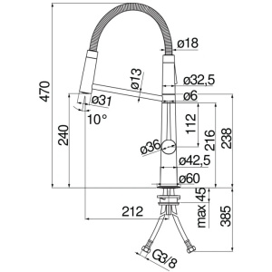 Смеситель для кухни Nobili Levante MV123300CR Chrome