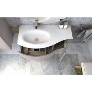 Купить Тумба с раковиной Cezares Vague 104 L rovere sbiancato в Москве с доставкой Тумба с раковиной Cezares Vague 104 L rovere sbiancato