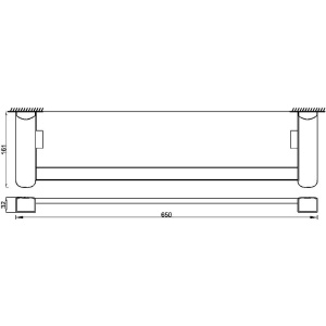 Купить Полка Rush Thira TR36611 с бортиком в Москве с доставкой Полка Rush Thira TR36611 с бортиком