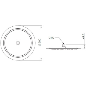 Верхний душ Remer 357UFM30X