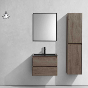 Купить Мебель для ванной Vincea Luka 60 2 ящика, темный дуб в Москве с доставкой Мебель для ванной Vincea Luka 60 2 ящика, темный дуб