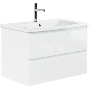 Купить Тумба с раковиной BelBagno Albano-Cer 105 подвесная, bianco lucido в Москве с доставкой Тумба с раковиной BelBagno Albano-Cer 105 подвесная, bianco lucido