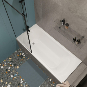 Купить Акриловая ванна STWORKI Ольборг 180x80 см, с каркасом в Москве с доставкой Акриловая ванна STWORKI Ольборг 180x80 см, с каркасом