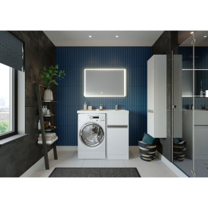 Купить Тумба с раковиной AQUATON Лондри 40 под стиральную машину в Москве с доставкой Тумба с раковиной AQUATON Лондри 40 под стиральную машину