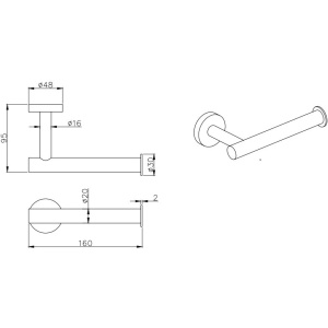 Купить Держатель для туалетной бумаги Aquatek Вега AQ4008CR хром в Москве с доставкой Держатель для туалетной бумаги Aquatek Вега AQ4008CR хром