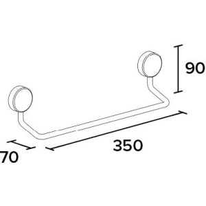 Купить Полотенцедержатель Koin Simple SI200 35 см в Москве с доставкой Полотенцедержатель Koin Simple SI200 35 см