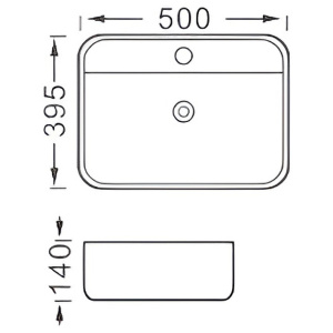 Раковина накладная Aquatek Вега 50 AQ5506-MB черный