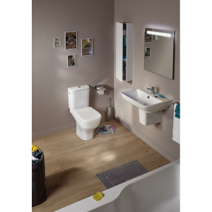 Купить Унитаз-компакт Jacob Delafon Struktura UJAJ102-WTE безободковый с крышкой E70024-WTE в Москве с доставкой Унитаз-компакт Jacob Delafon Struktura UJAJ102-WTE безободковый с крышкой E70024-WTE