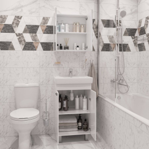 Купить Шторка на ванну DIWO Коломна 4GW007 распашная, 80x150 в Москве с доставкой Шторка на ванну DIWO Коломна 4GW007 распашная, 80x150