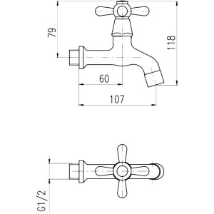 Кран Rav Slezak Morava retro MK193SM