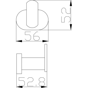Крючок Rav Slezak Yukon YUA0100CB хром, белый