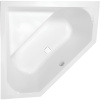 Акриловая ванна Vagnerplast Cavallo Corner 140x140 см, угловая, с каркасом