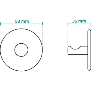 Крючок Ridder 131040301 самоклеящийся, белый