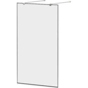 Душевая перегородка Cezares Liberta -L-2-130-120-C-Cr профиль хром, стекло прозрачное