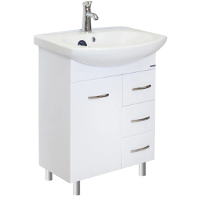 Купить Тумба под раковину Sanita Лагуна 60 TLGN65 белая глянцевая в Москве с доставкой Тумба под раковину Sanita Лагуна 60 TLGN65 белая глянцевая