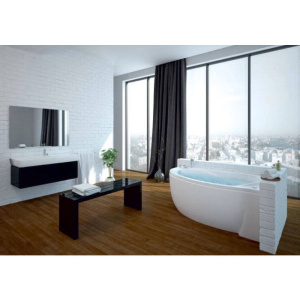 Акриловая ванна Aquatek Бетта 170х97 BET170-0000011 правая, (пневпоуправление), с фронтальным экраном