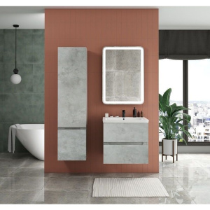 Шкаф-пенал Art&Max Techno 40 бетон лофт натуральный, L